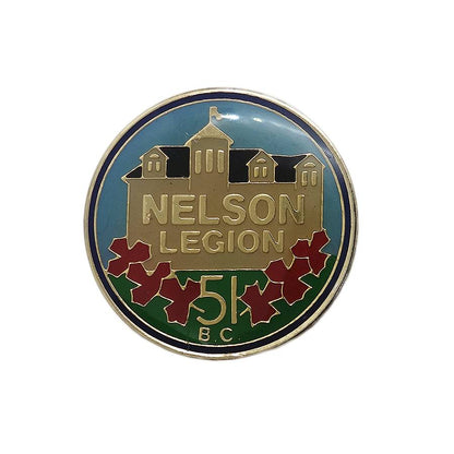 NELSON LEGION 51 B.C. ピンズ 退役軍人組織 留め具付き