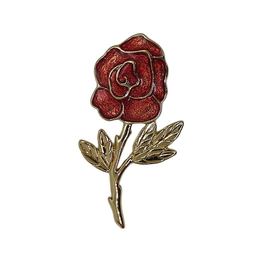 一輪の薔薇 ピンズ 花 Monet 留め具付き