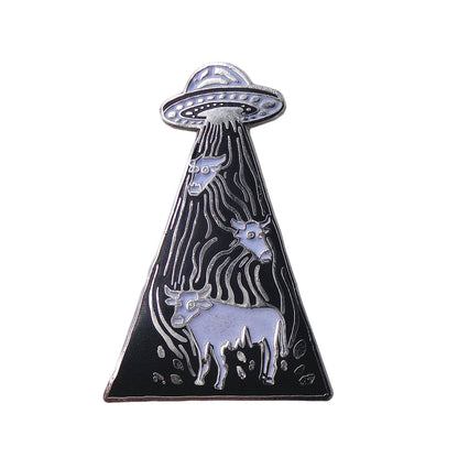 UFOにさらわれる牛 アブダクション ピンズ