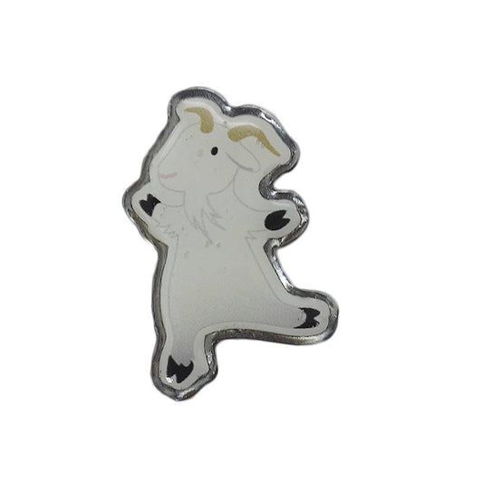 山羊 ピンズ ヤギ 留め具付き