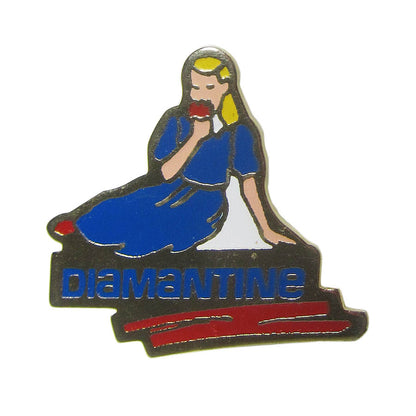 ピンズ DIAMANTINE ワンピースを着た女性 レトロ フランス