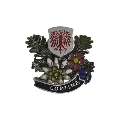 CORTINA チロルブローチ 花 イタリア コルチナ