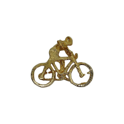 サイクリング ピンズ 自転車 金色