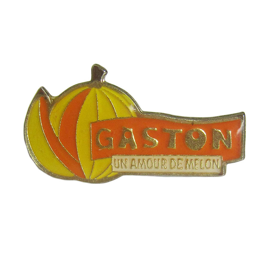 ピンズ GASTON メロン レトロ ピンバッジ
