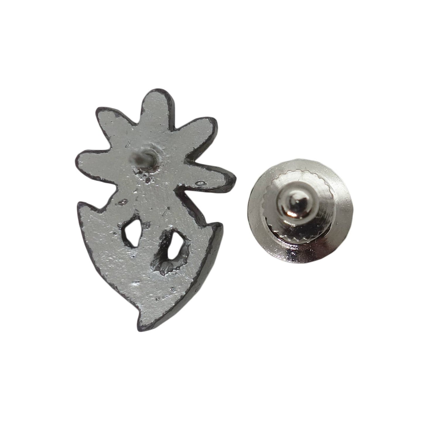 花 ピンズ 留め具付き