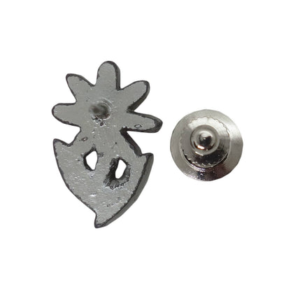 花 ピンズ 留め具付き