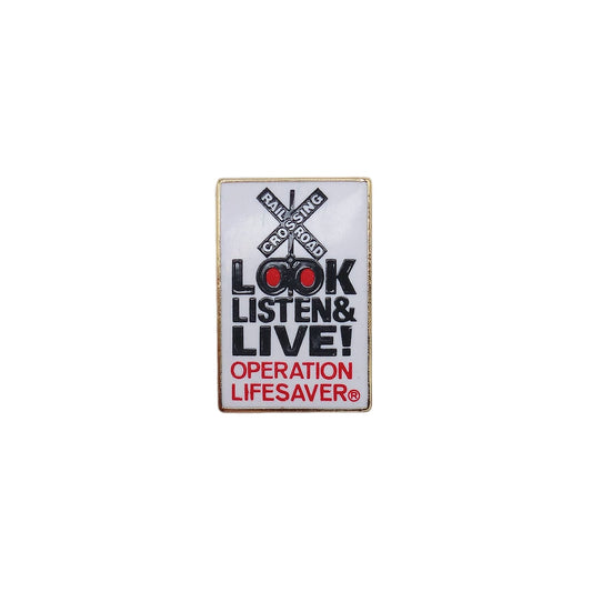 Operation Lifesaver ピンズ スローガン LOOK LISTEN & LIVE!