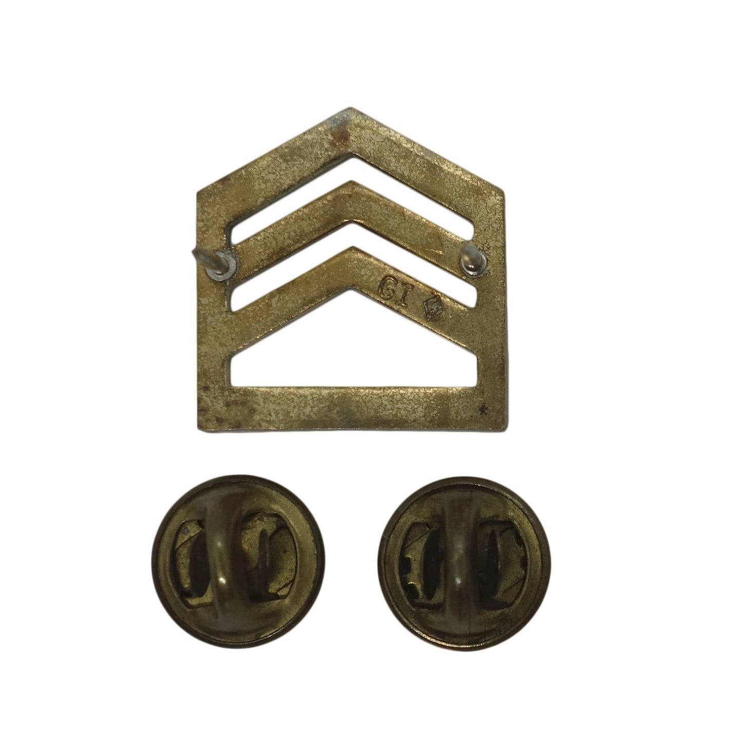 ROTC 階級章 ピンズ Staff Sergeant インシグニア ミリタリー 留め具付き