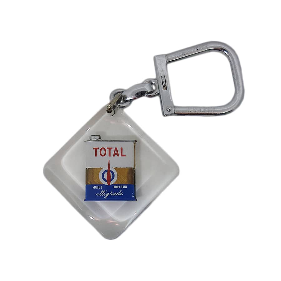 Bourbon ビンテージ キーホルダー TOTAL オイル缶