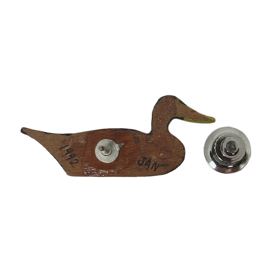 鴨 ピンズ 鳥 留め具付き