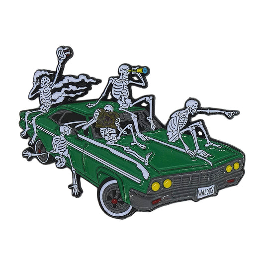 WALDOS ビール ピンズ スカル骸骨 自動車
