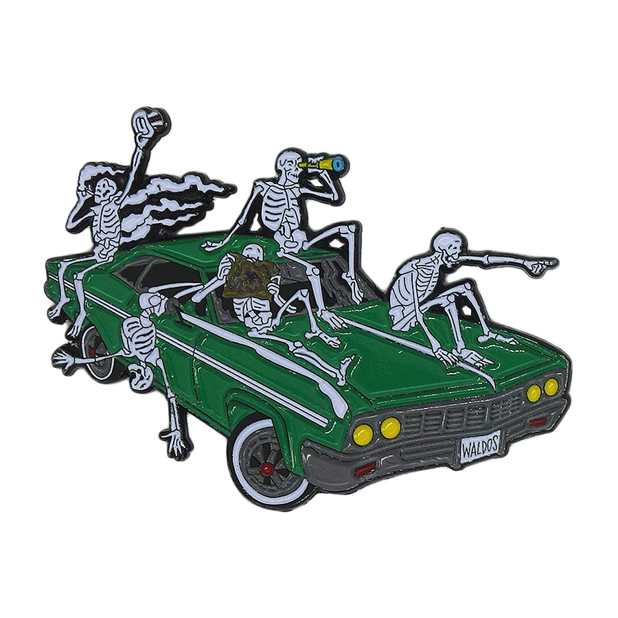 WALDOS ビール ピンズ スカル骸骨 自動車