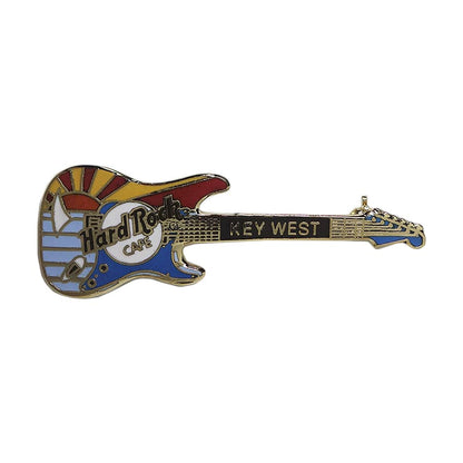 Hard Rock CAFE ギター ブローチ ハードロックカフェ KEY WEST 太陽