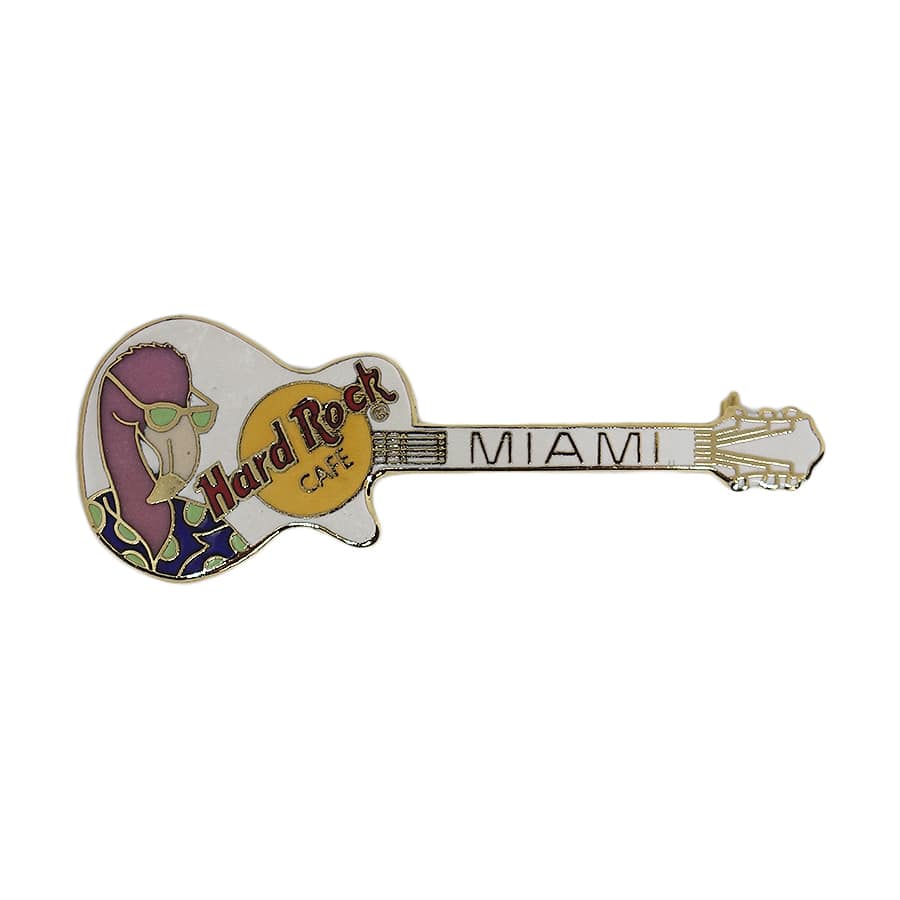 Hard Rock CAFE ギター ブローチ ハードロックカフェ MIAMI フラミンゴ