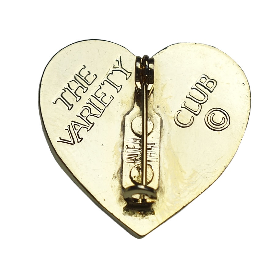スリーハート ブローチ THE VARIETY CLUB 金色