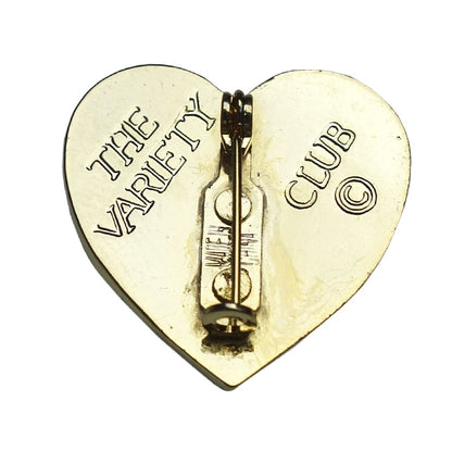スリーハート ブローチ THE VARIETY CLUB 金色