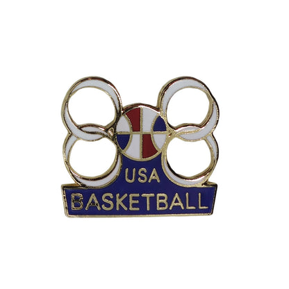 USA BASKETBALL ピンズ 留め具付き　バスケットボール