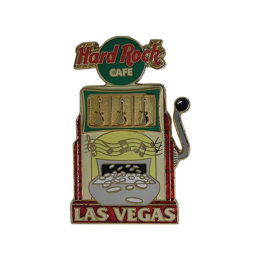 Hard Rock CAFE スロット ピンズ ハードロックカフェ LAS VEGAS 留め具付き