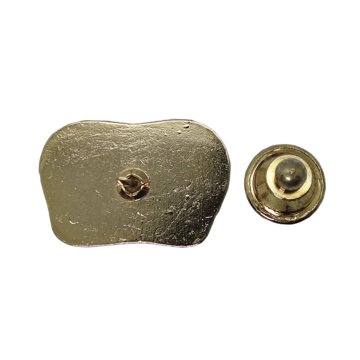 CALZANETIO 靴磨き用スポンジ ピンズ 留め具付き レトロ