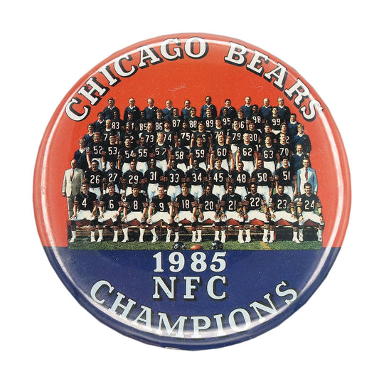 1985年 NFCチャンピオン シカゴ・ベアーズ 缶バッジ NFL アメフト