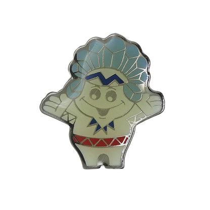 Bio Steinfels インディアン 青 ピンズ スイス キャラクター 留め具付き