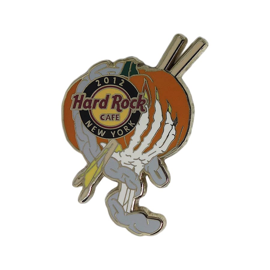 Hard Rock CAFE ハロウィン ピンズ ハードロックカフェ NEW YORK 留め具付き