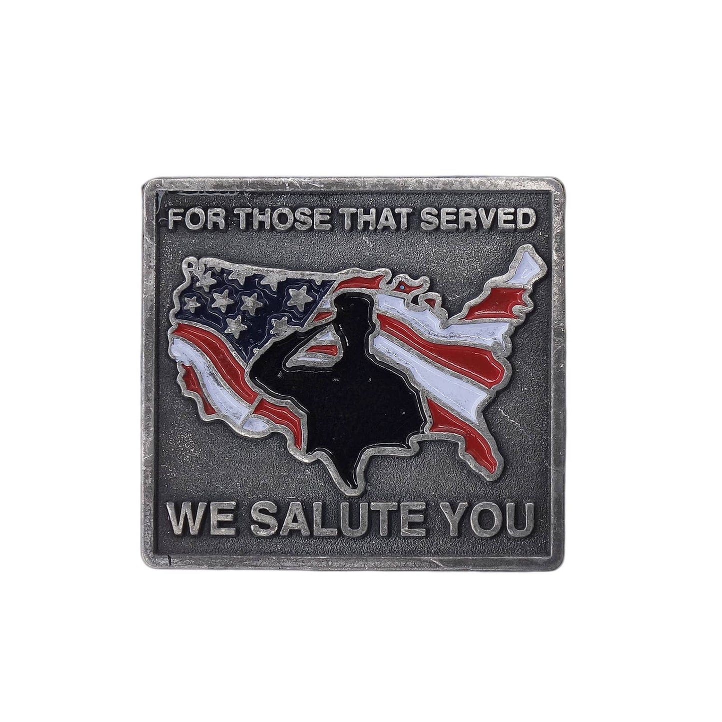 FOR THOSE THAT SERVED WE SALUTE YOU ピンズ 兵士 星条旗