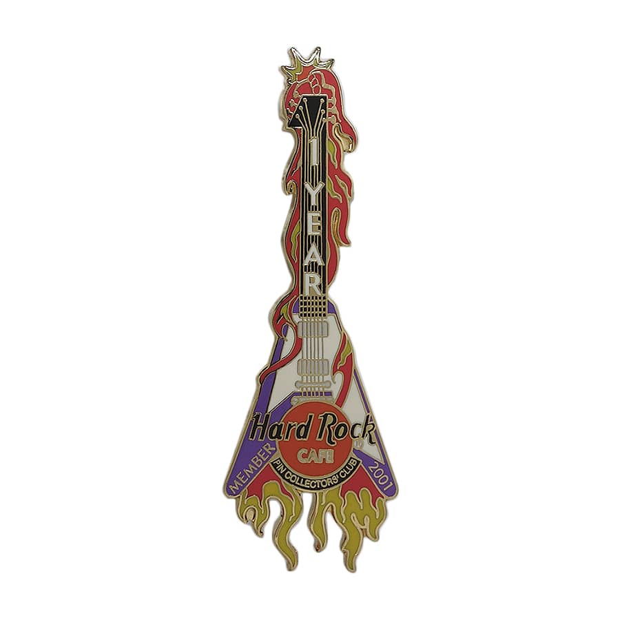 Hard Rock PINHEADS ギター ピンズ ハードロックカフェ 留め具付き