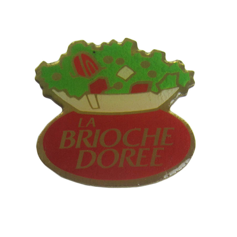 ピンズ Brioche Doree ベーカリーカフェ サラダ フランス レトロ