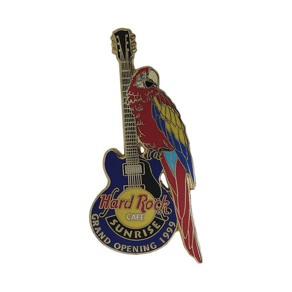 Hard Rock CAFE オウム ギター ピンズ ハードロックカフェ SUNRISE 留め具付き