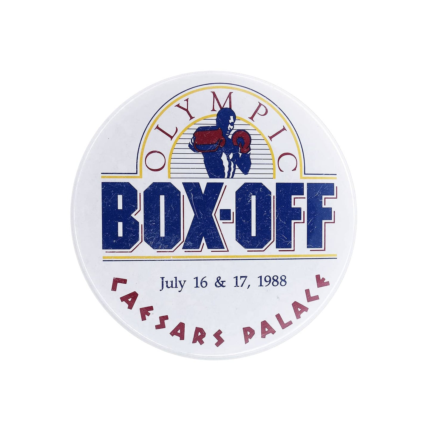 1988 OLYMPIC BOX-OFF 缶バッジ ボクシング・アメリカ代表選考会