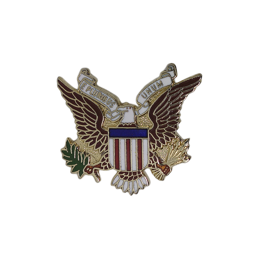 アメリカ合衆国 ピンズ E Pluribus Unum イーグル 留め具付き
