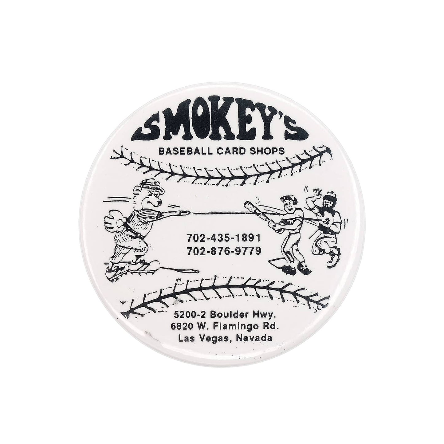 Smokey's Baseball Card Shops 缶バッジ トレーディングカードショップ