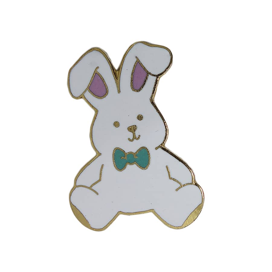ウサギのぬいぐるみ ピンズ 留め具付き
