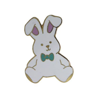ウサギのぬいぐるみ ピンズ 留め具付き