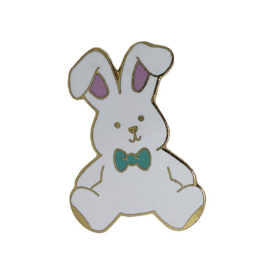 ウサギのぬいぐるみ ピンズ 留め具付き