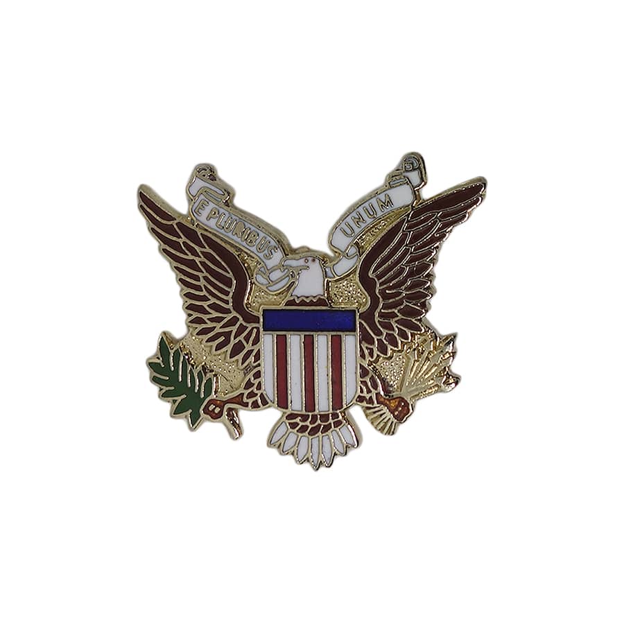 アメリカ合衆国 ピンズ E Pluribus Unum イーグル 留め具付き