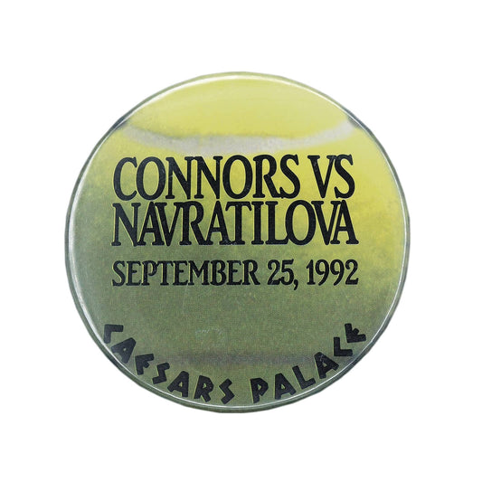 Connors vs Navratilova テニス 缶バッジ CAESARS PALACE