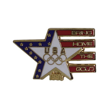 1996年 アトランタオリンピック ピンズ 五輪 BRING HOME THE GOLD 留め具付き
