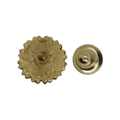 花 ピンズ 金色 留め具付き