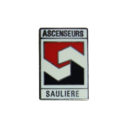 ピンズ ascenceurs Sauliere 企業ロゴ 留め具付き ピンバッジ