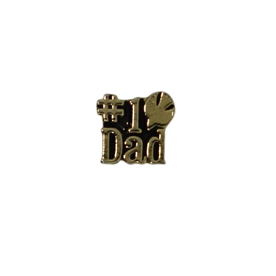 #1 Dad ピンズ 留め具付き