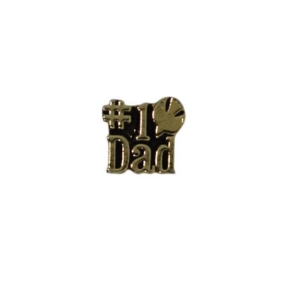#1 Dad ピンズ 留め具付き