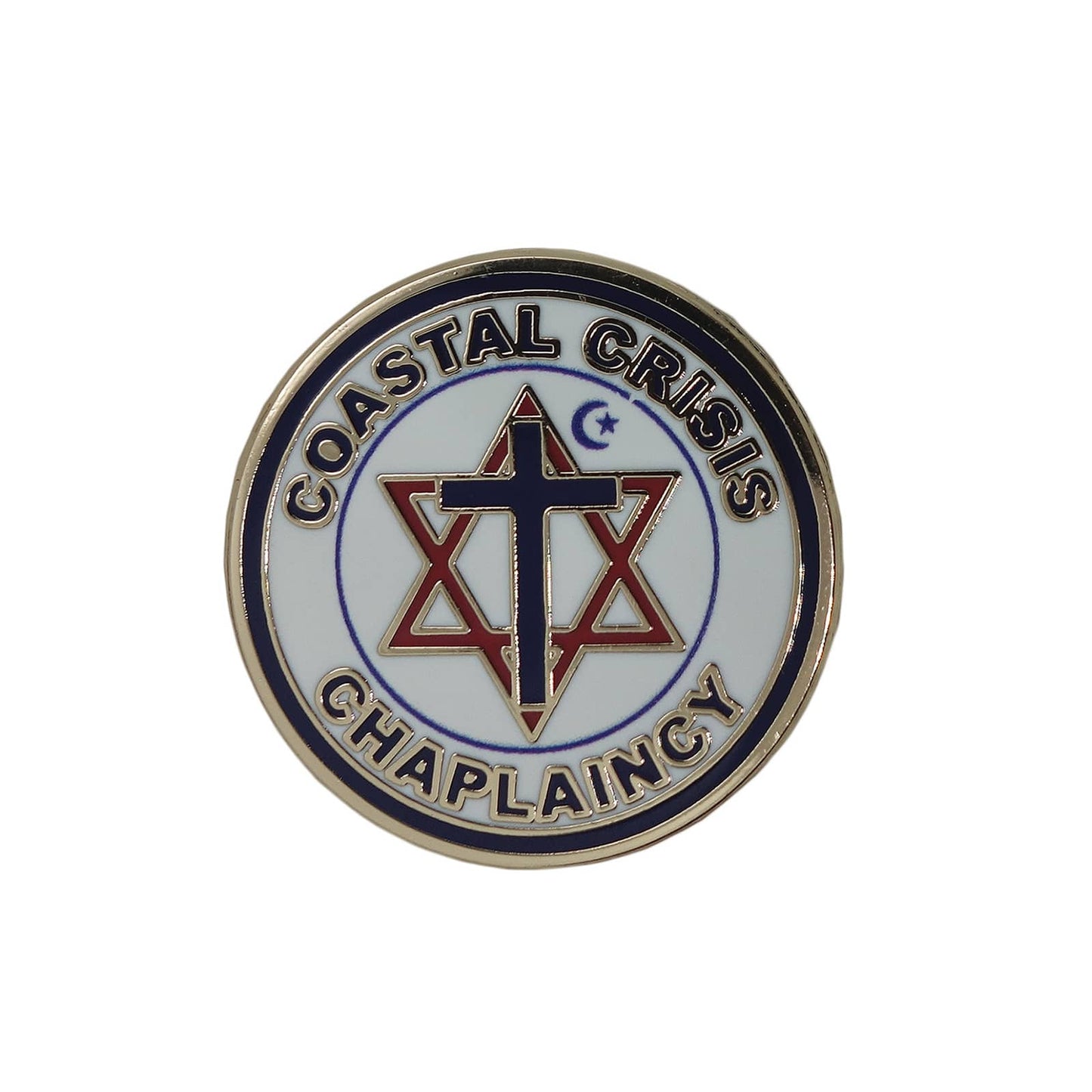 Coastal Crisis Chaplaincy ピンズ 留め具付き　十字