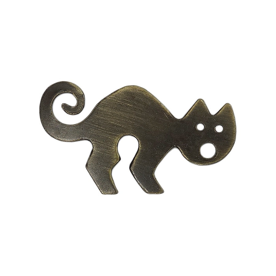 猫 ピンズ 動物 留め具付き
