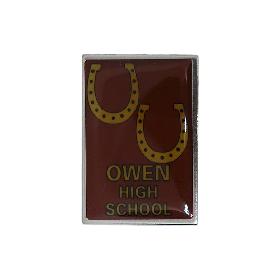 OWEN HIGH SCHOOL ピンズ 高校　留め具付き