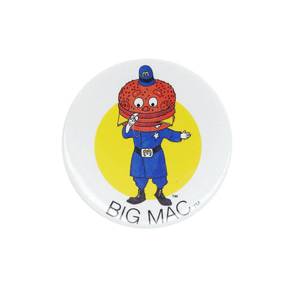 McDonald's ビッグマックポリス 缶バッジ BIG MAC マクドナルド ビンテージ レトロ