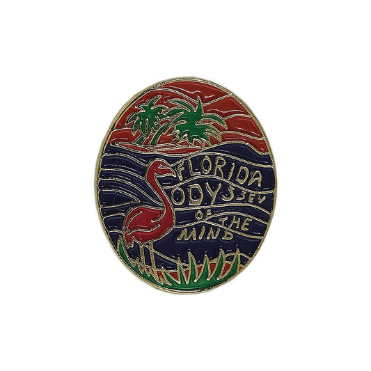 FLORIDA ODYSSEY OF THE MIND ピンズ フラミンゴ留め具付き