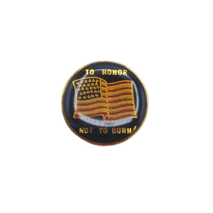 TO HONOR NOT TO BURN ピンズ 星条旗