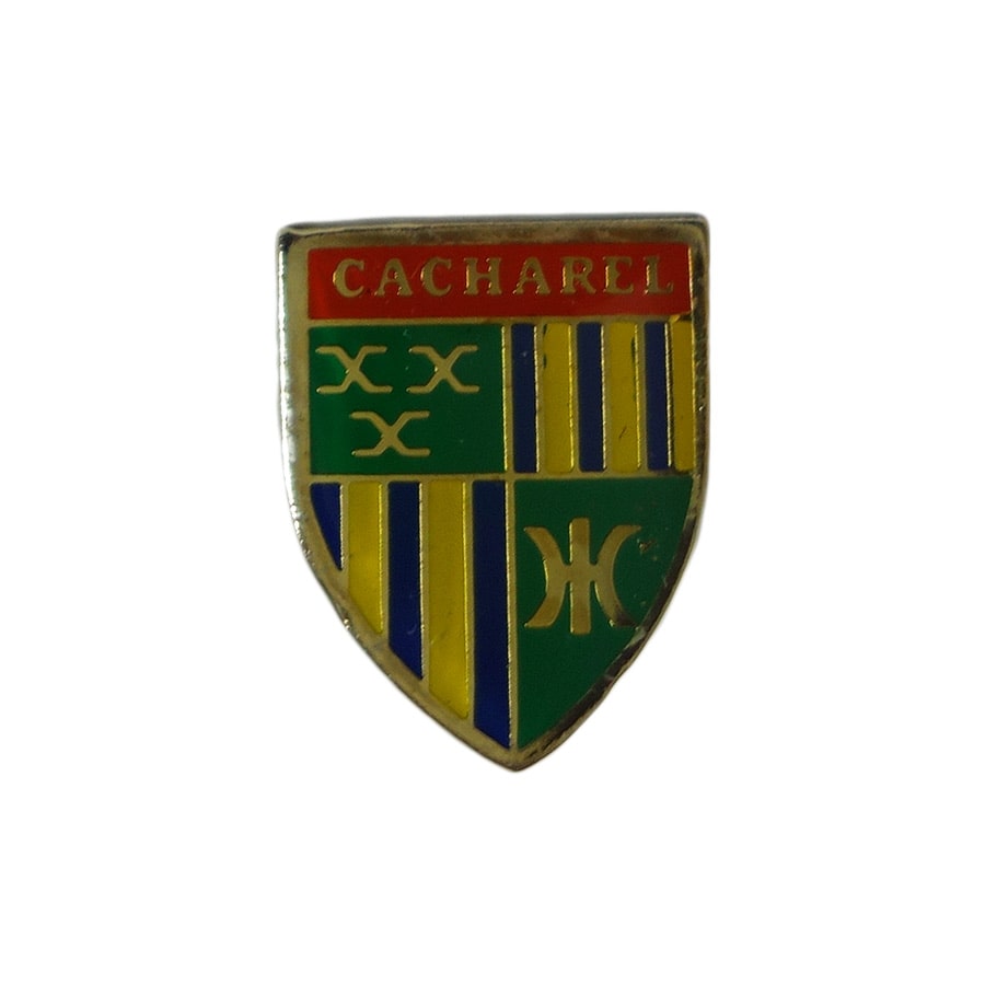 紋章型 ピンズ CACHAREL 香水 留め具付き ピンバッジ